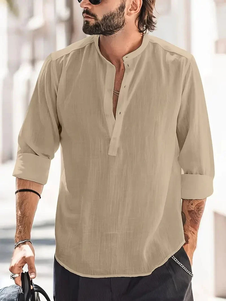 Camisa de lino para hombre