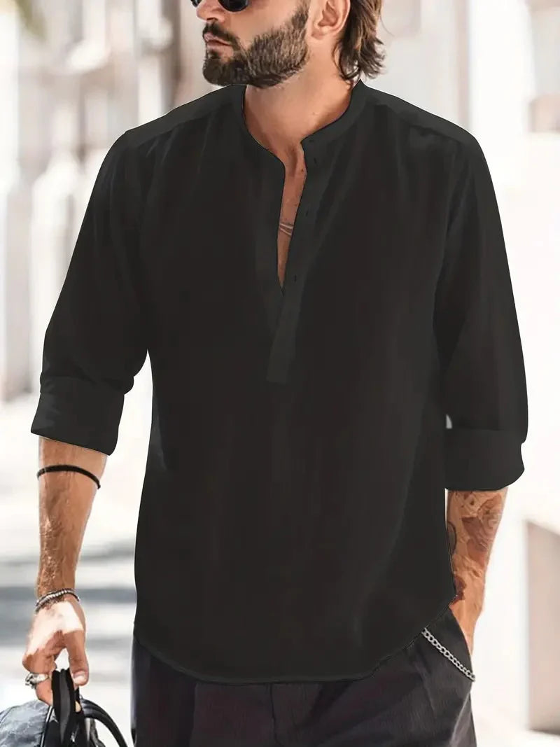 Camisa de lino para hombre