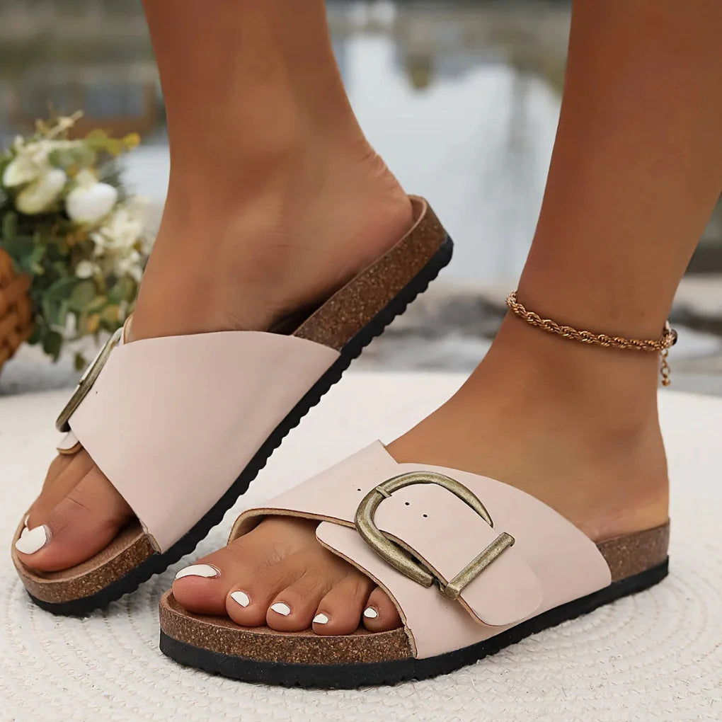 Sandalias planas ortopédicas de mujer