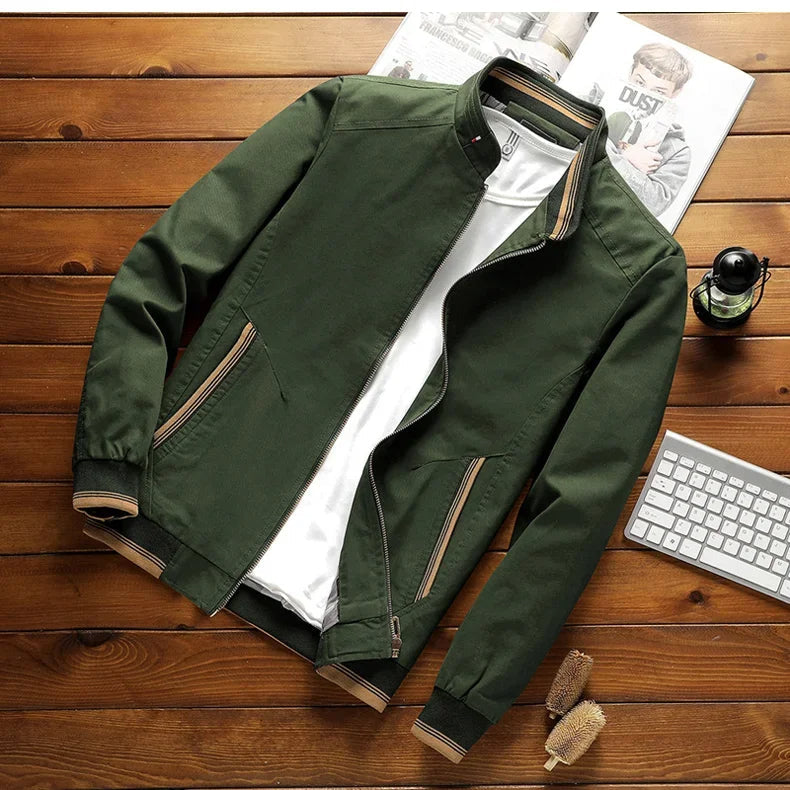 Breezeguard – Men's Stylish Cotton Bomber Jacket