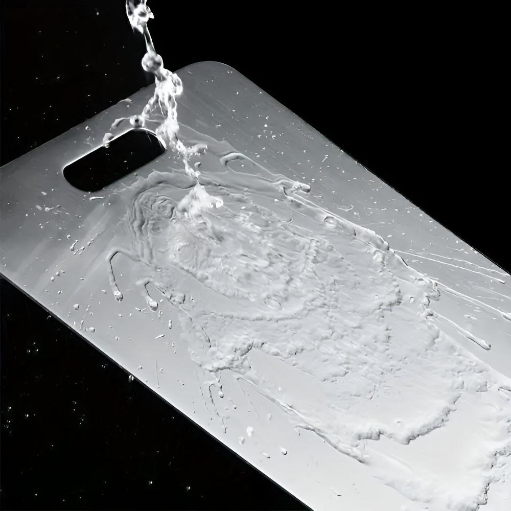 Premium stainless steel cutting board for maximum cleanliness and durability