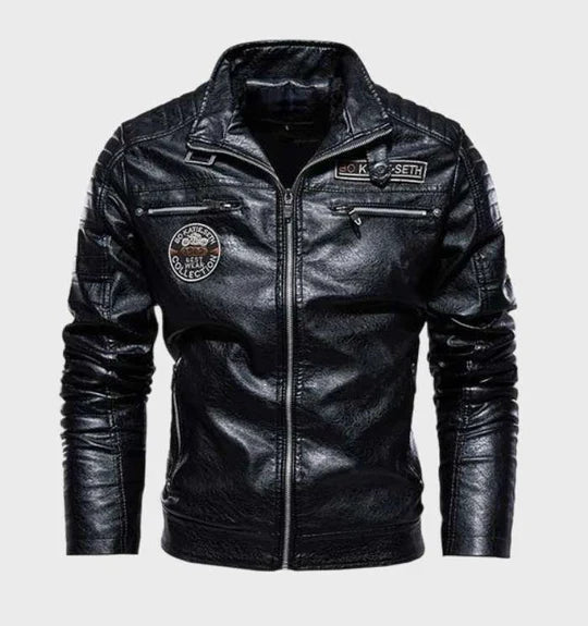 Leather jacket for man