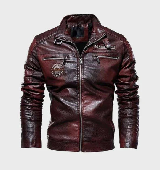 Leather jacket for man