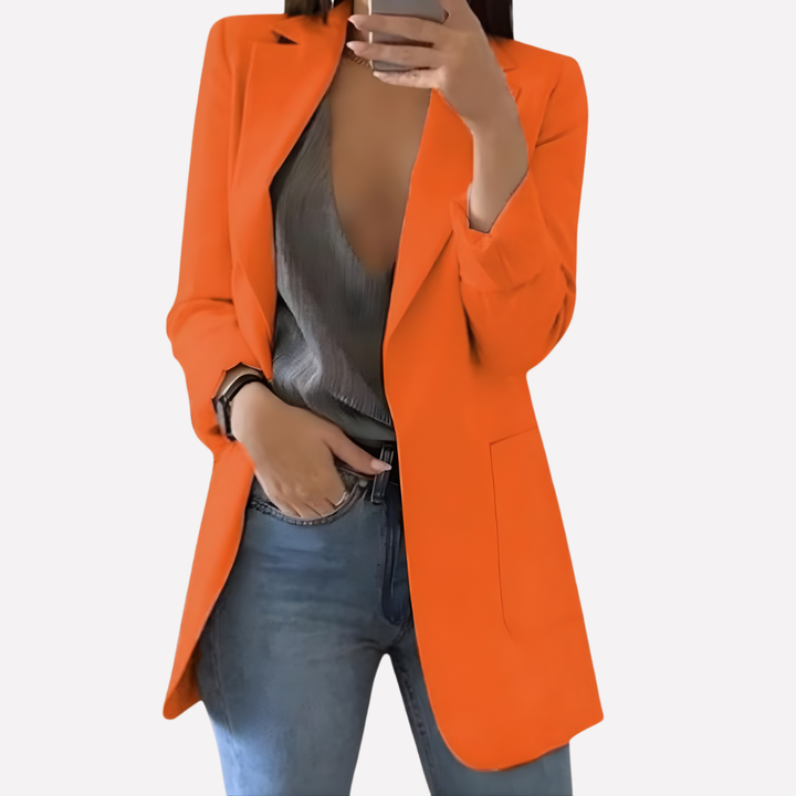 Blazer da donna con tasca frontale – Strato quotidiano strutturato