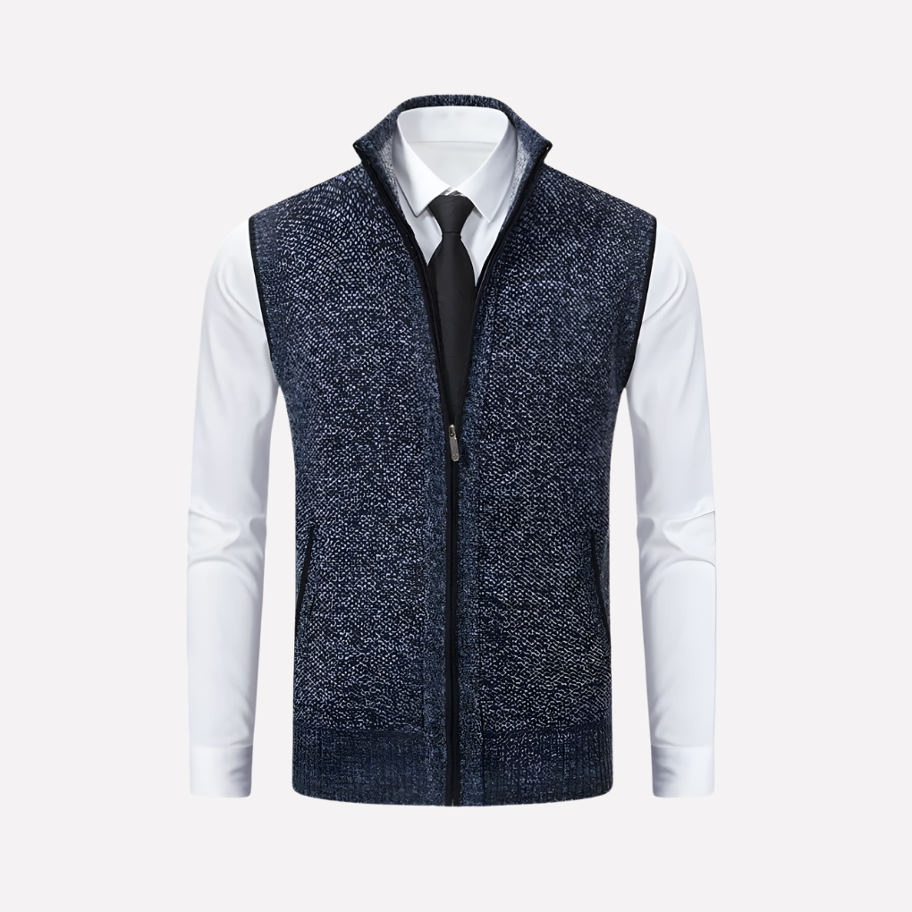 Gilet da uomo con chiusura a zip