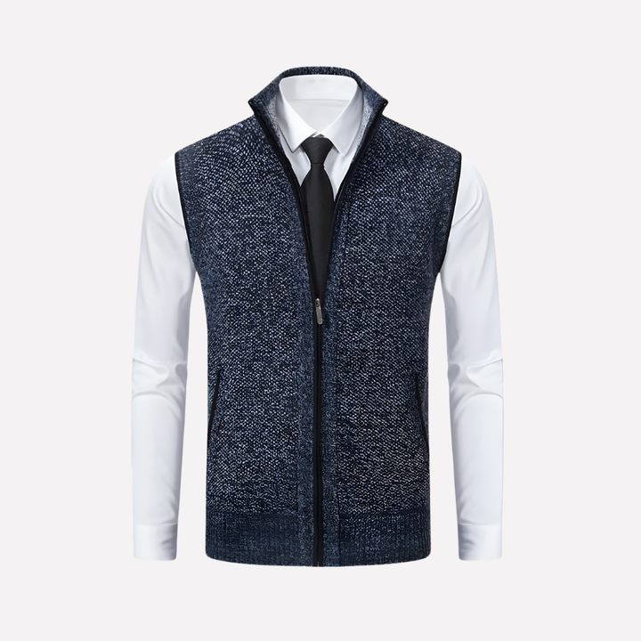 Gilet da uomo con chiusura a zip