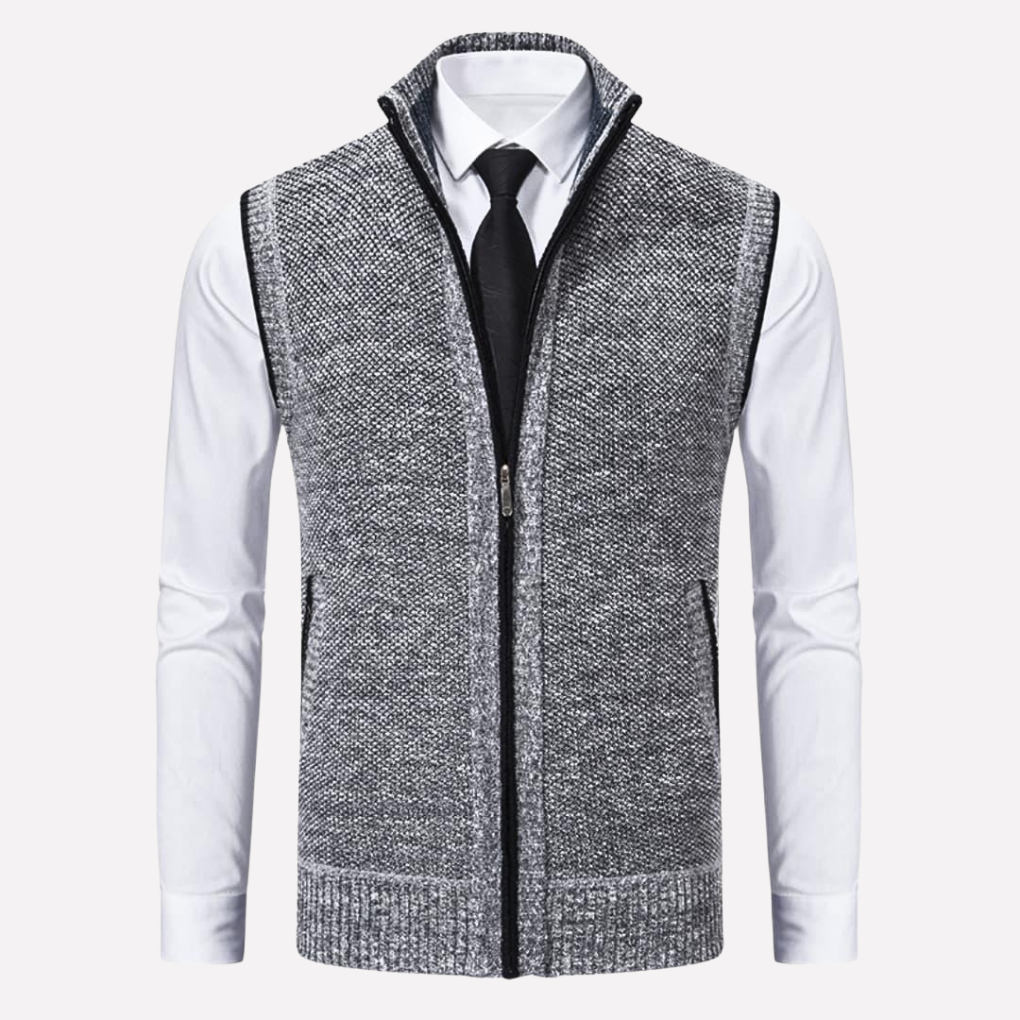Gilet da uomo con chiusura a zip