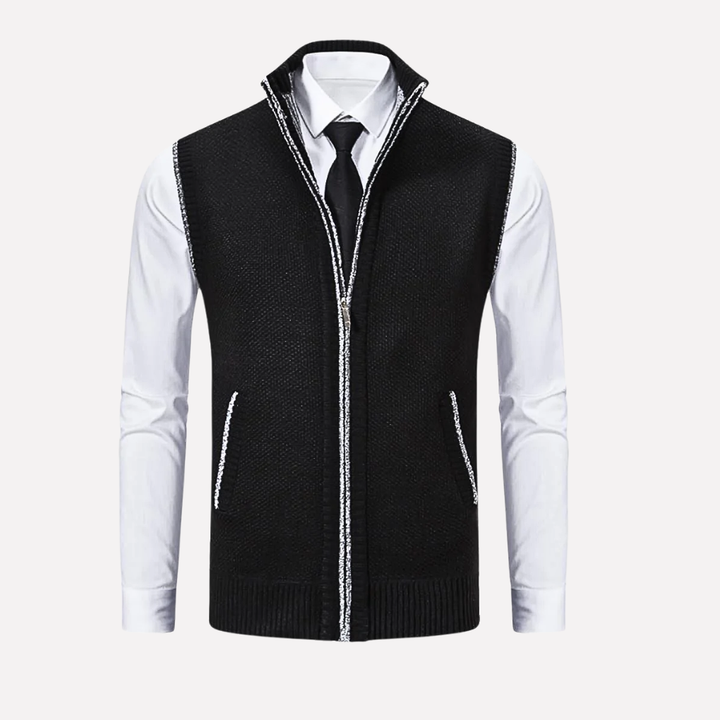 Gilet da uomo con chiusura a zip