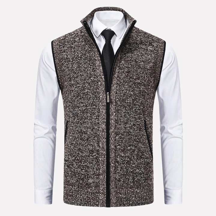 Gilet da uomo con chiusura a zip