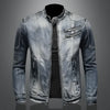 Retro denim jacket for man