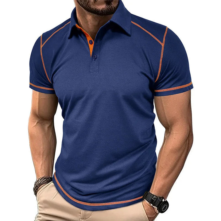Maglietta Polo Stile Lineare per Uomini