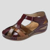 Sandali in pelle con supporto plantare comfort da donna