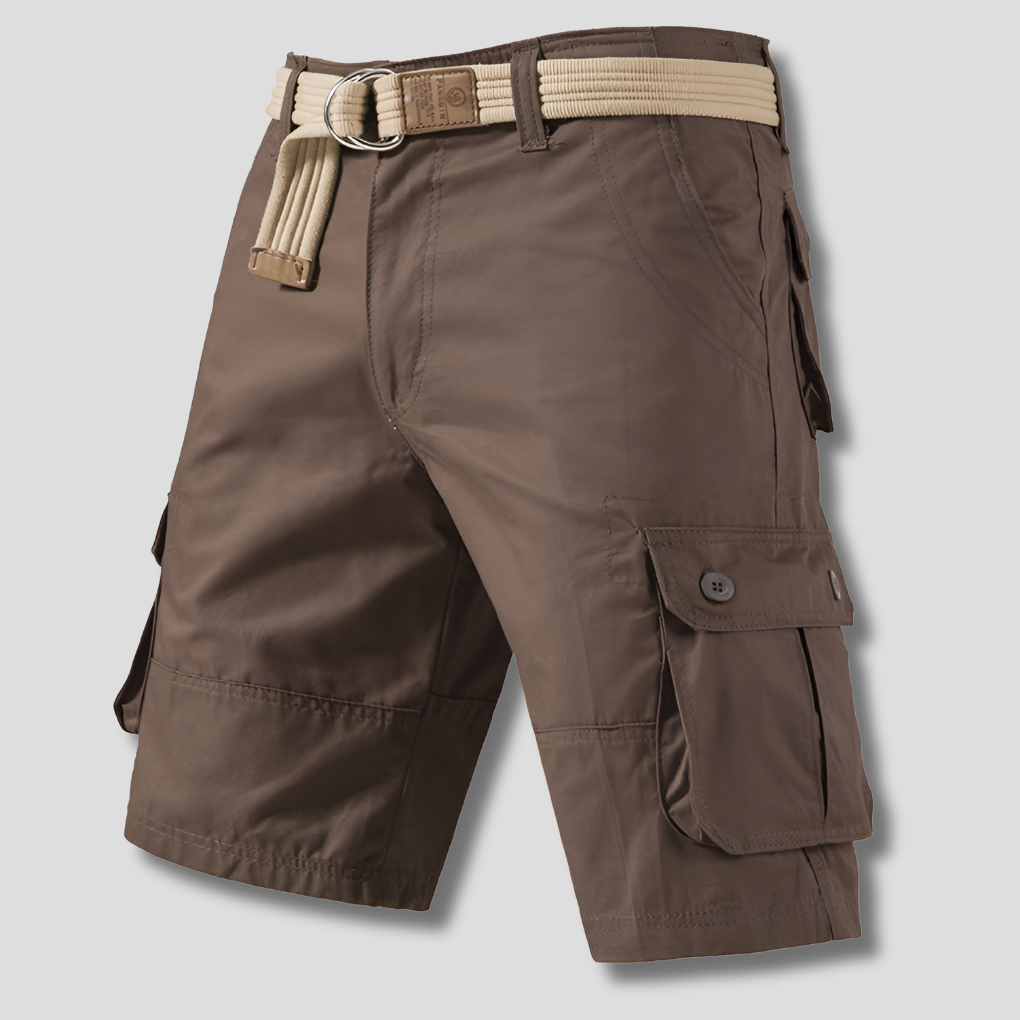 Pantaloncini cargo multitasche da uomo