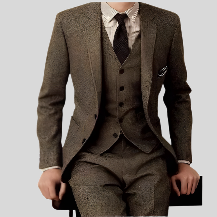 Pantaloni slim fit da uomo in tre pezzi