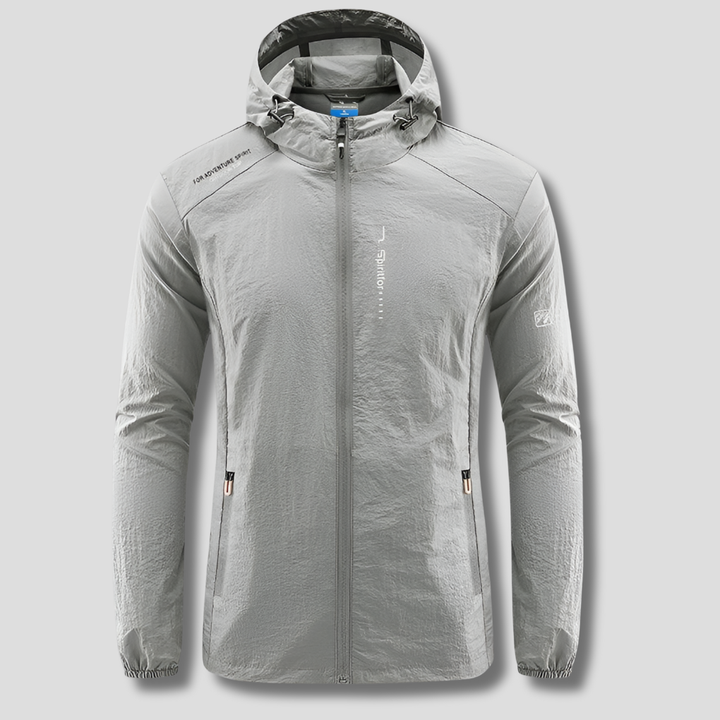 Chaqueta de verano ultraligera con capucha, antiviento y antisole, de hombre