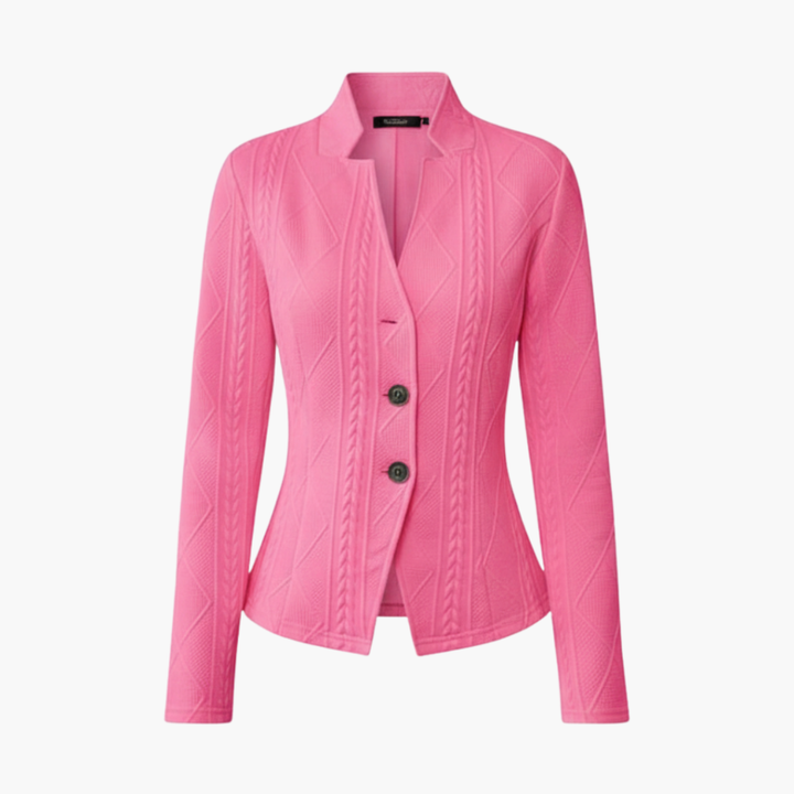 Blazer da donna con colletto a rever e chiusura con bottone