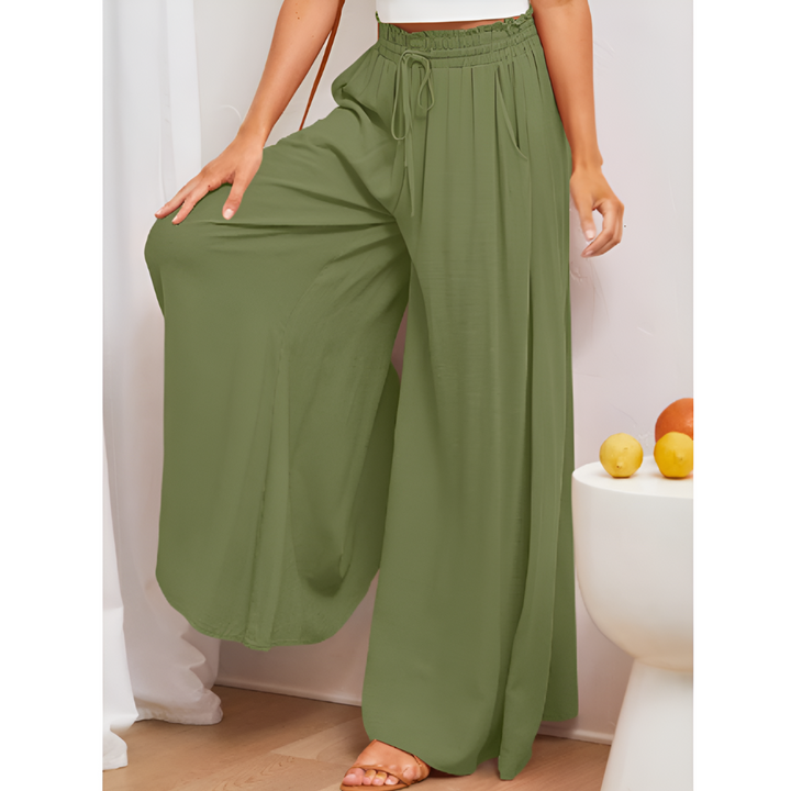 Casual summer skirt with pants and elastic waistband