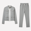 Set Giacca e Pantaloni con Zip da Donna – Stile con Bordo a Contrasto