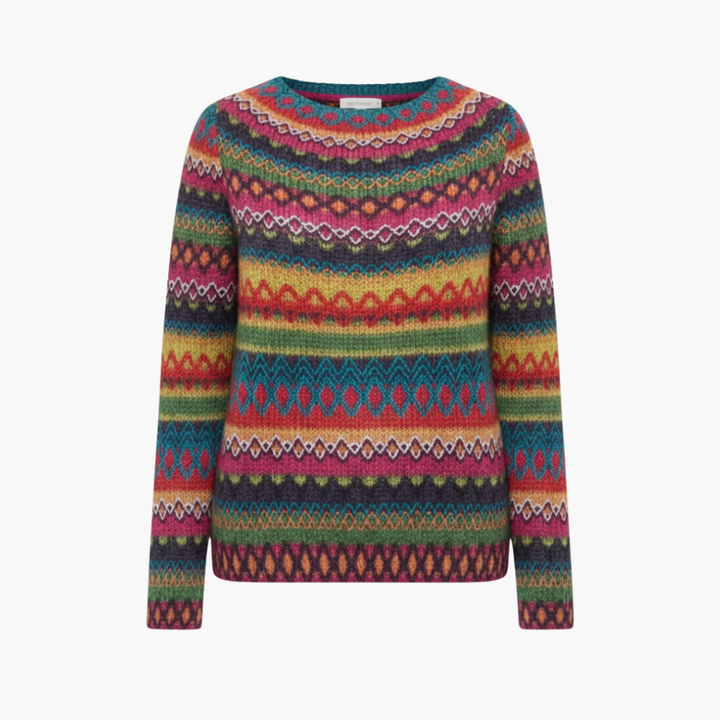 Maglione da donna a maglia con scollo rotondo