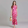 Summer embroidered lace dancing dress for women