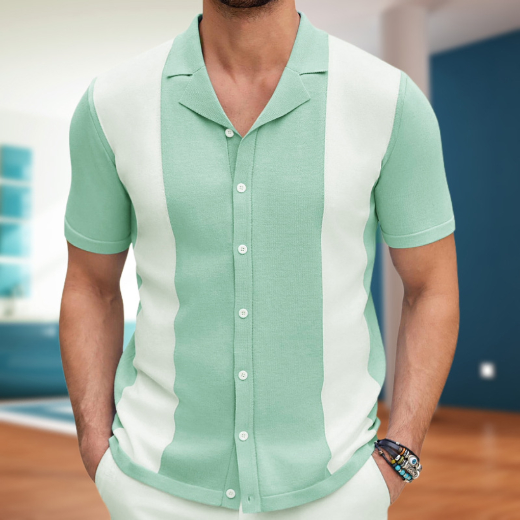 Elegante camicia casual in cotone da uomo