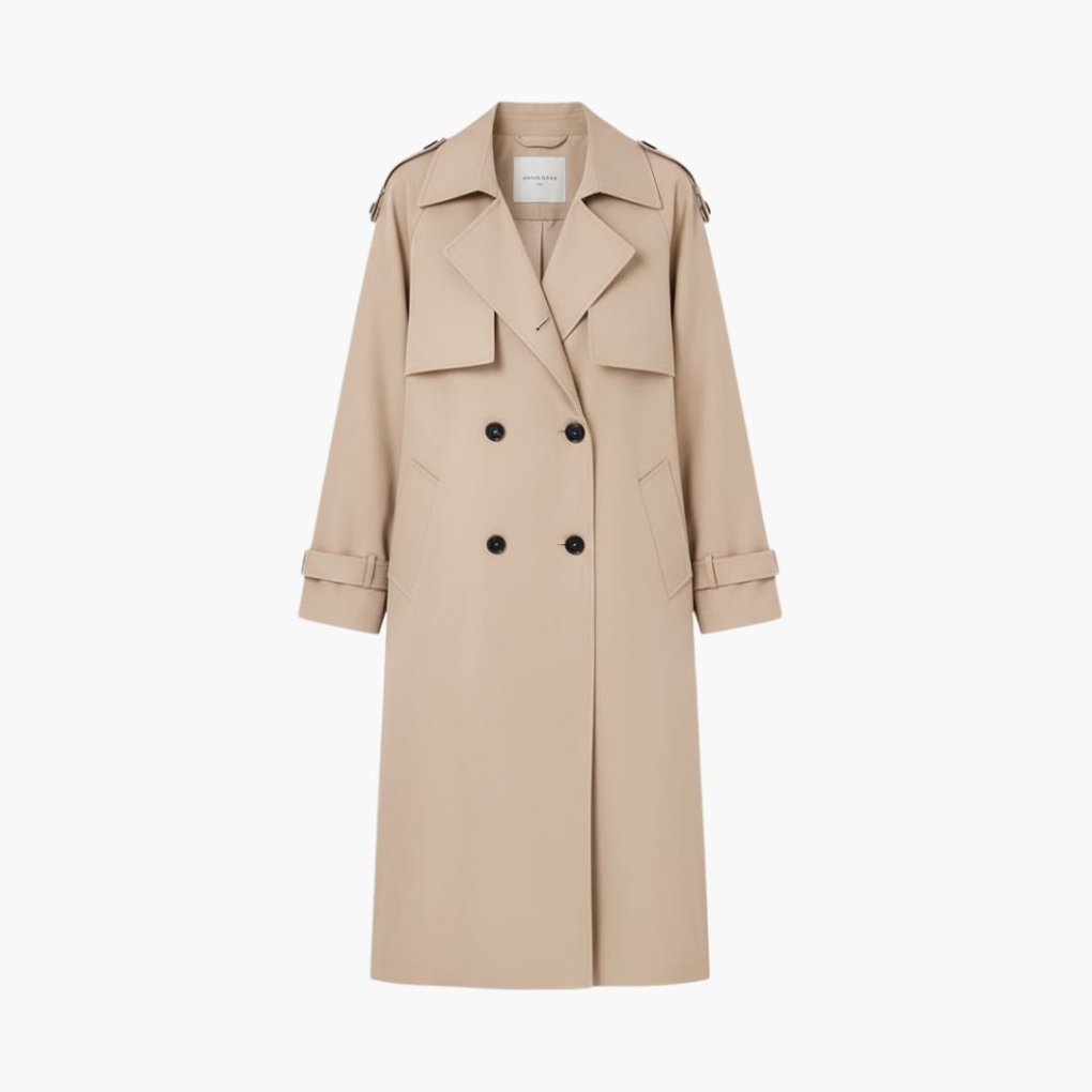 Trench da donna con pattina a bottoni prezzo in saldo