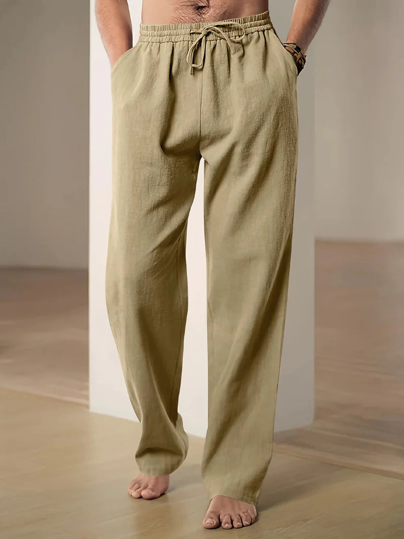 Men's relaxed-fit trousers with drawstring
