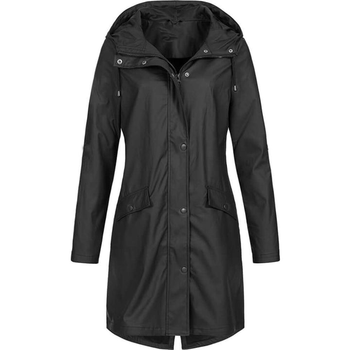 Impermeable con capucha de mujer