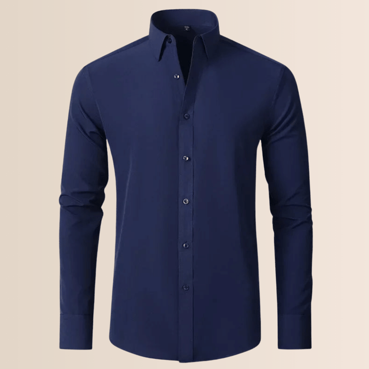 Camisa de trabajo elasticizada de hombre
