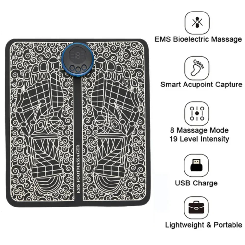 Cojín para masaje plantar EMS relajante