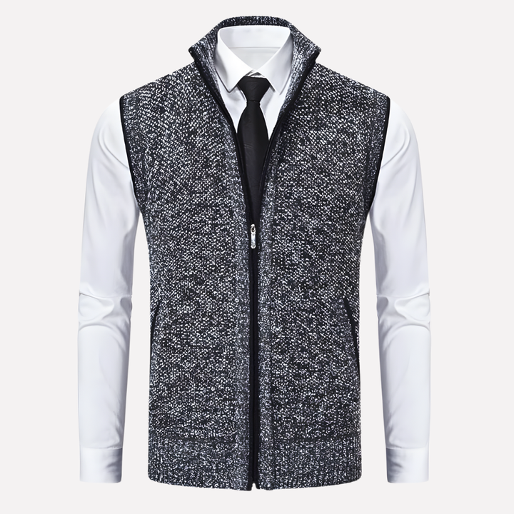 Gilet da uomo con chiusura a zip