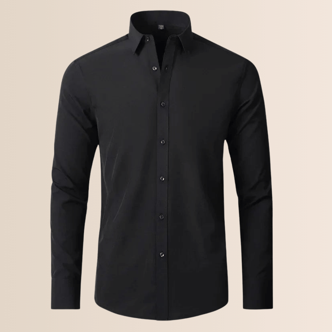 Camisa de trabajo elasticizada de hombre