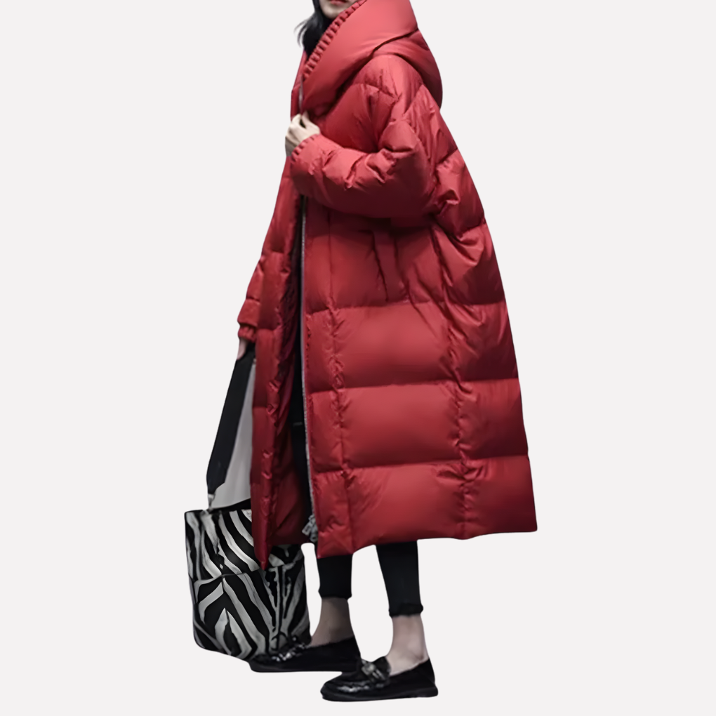 Cappotto Lungo Trapuntato da Donna