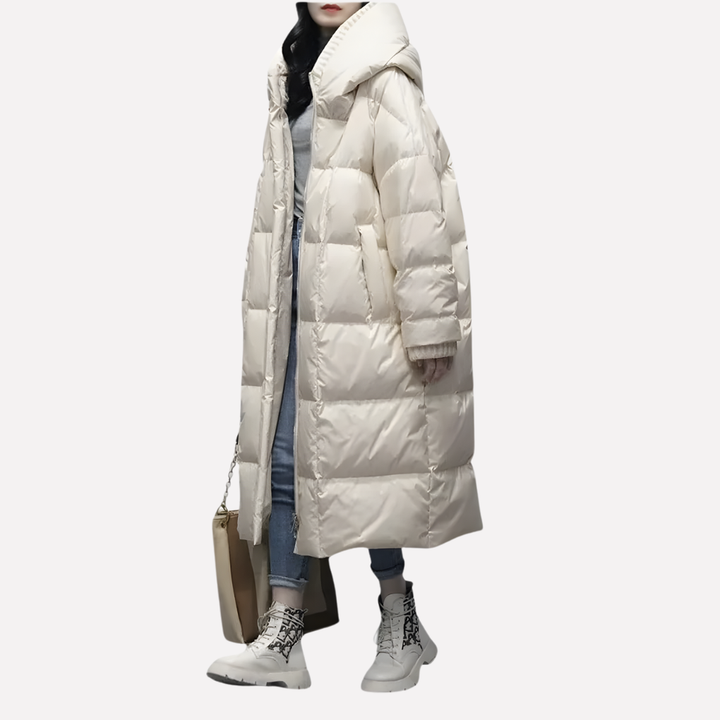 Cappotto Lungo Trapuntato da Donna