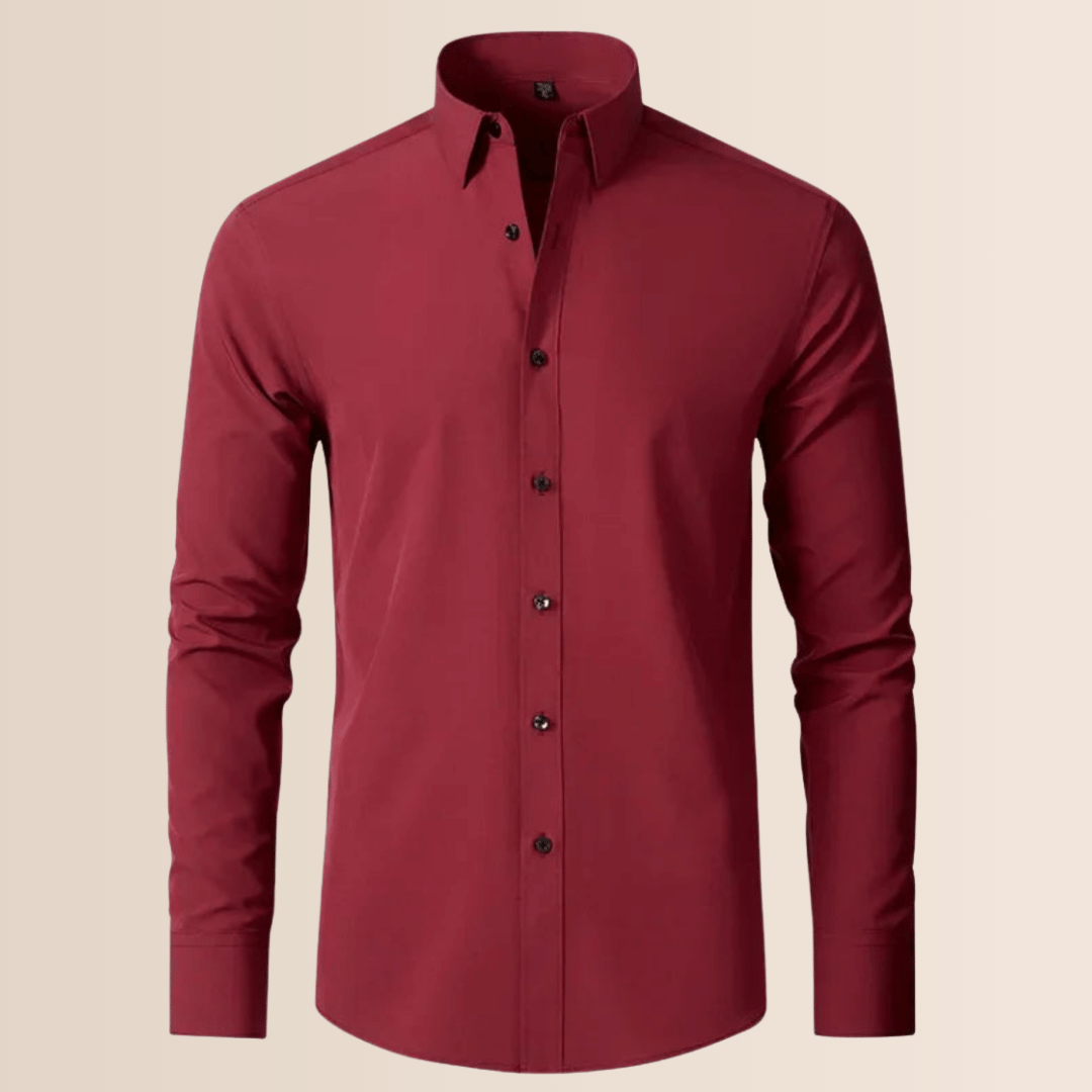 Camisa de trabajo elasticizada de hombre