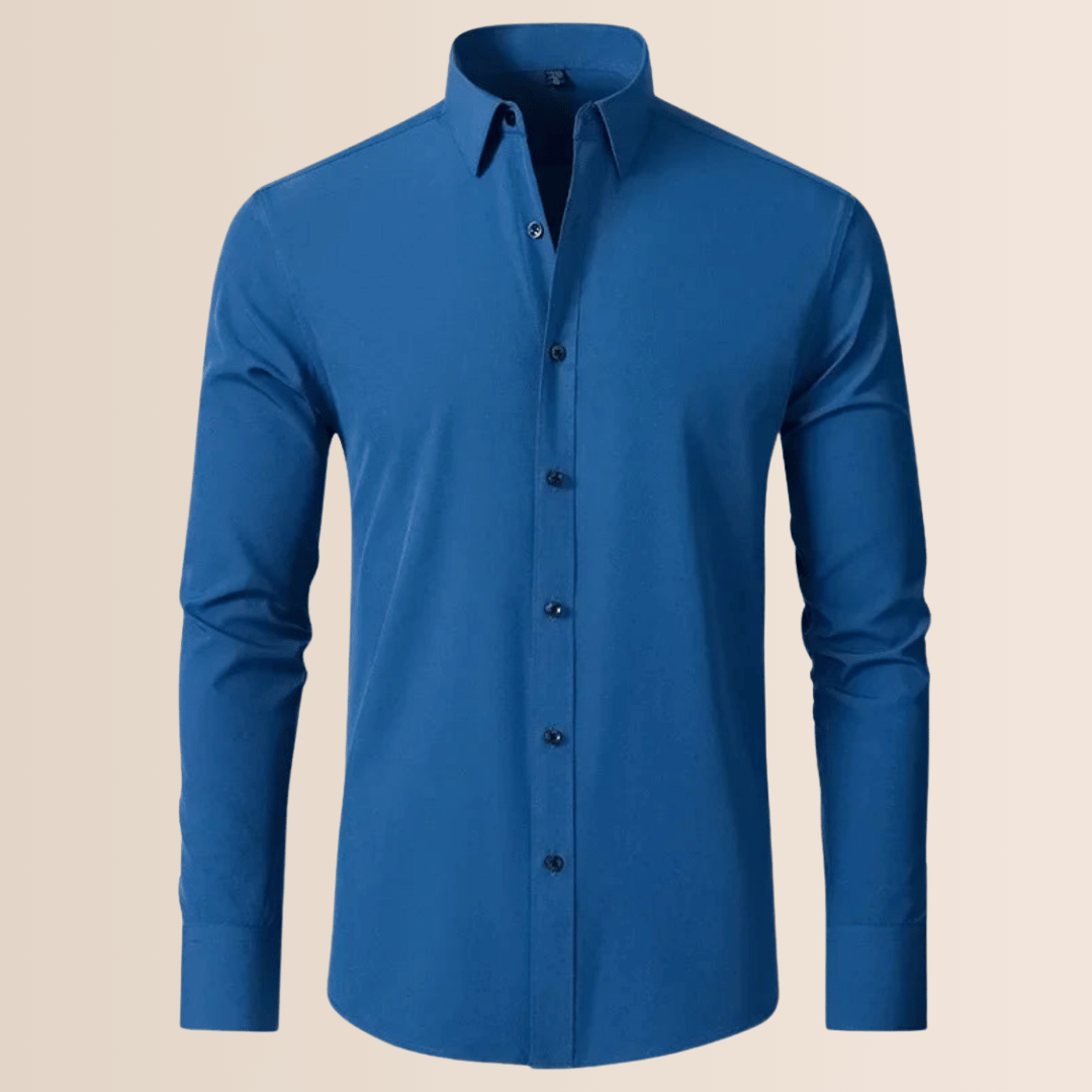 Camisa de trabajo elasticizada de hombre