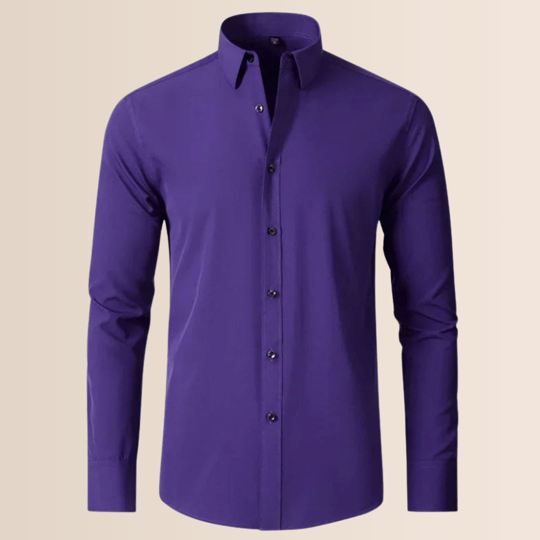 Camisa de trabajo elasticizada de hombre