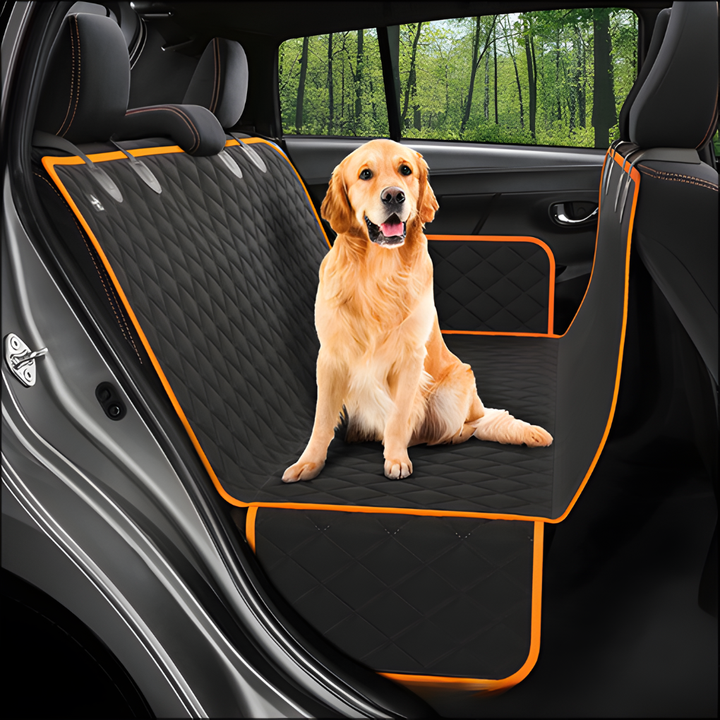 Extension of the car seat for dogs with a hard floor