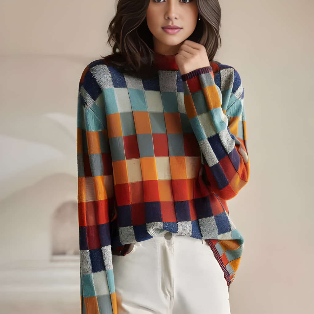 Maglione da donna con collo alto