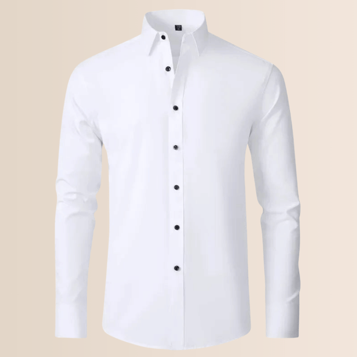 Camisa de trabajo elasticizada de hombre