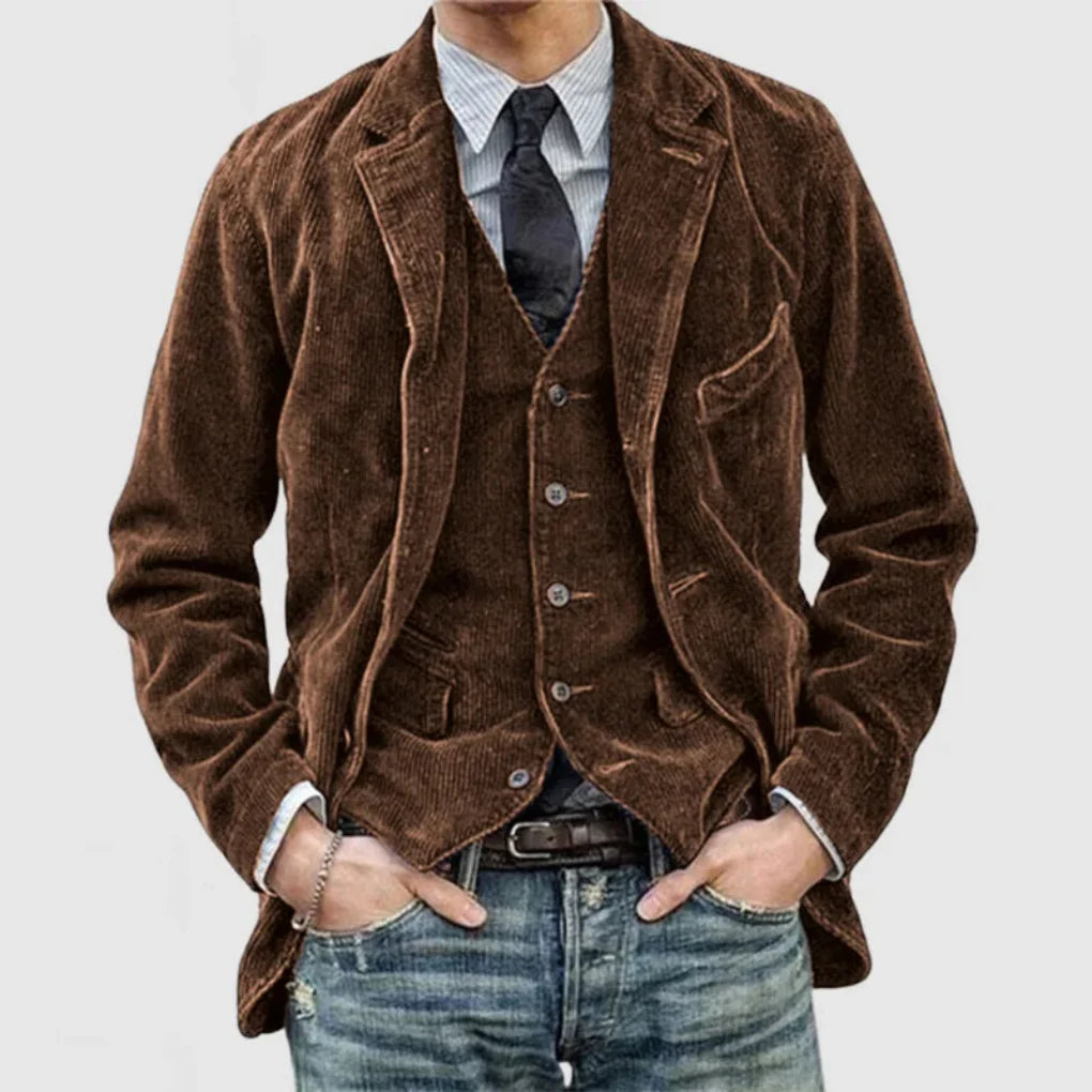 Elegante set blazer e gilet vintage