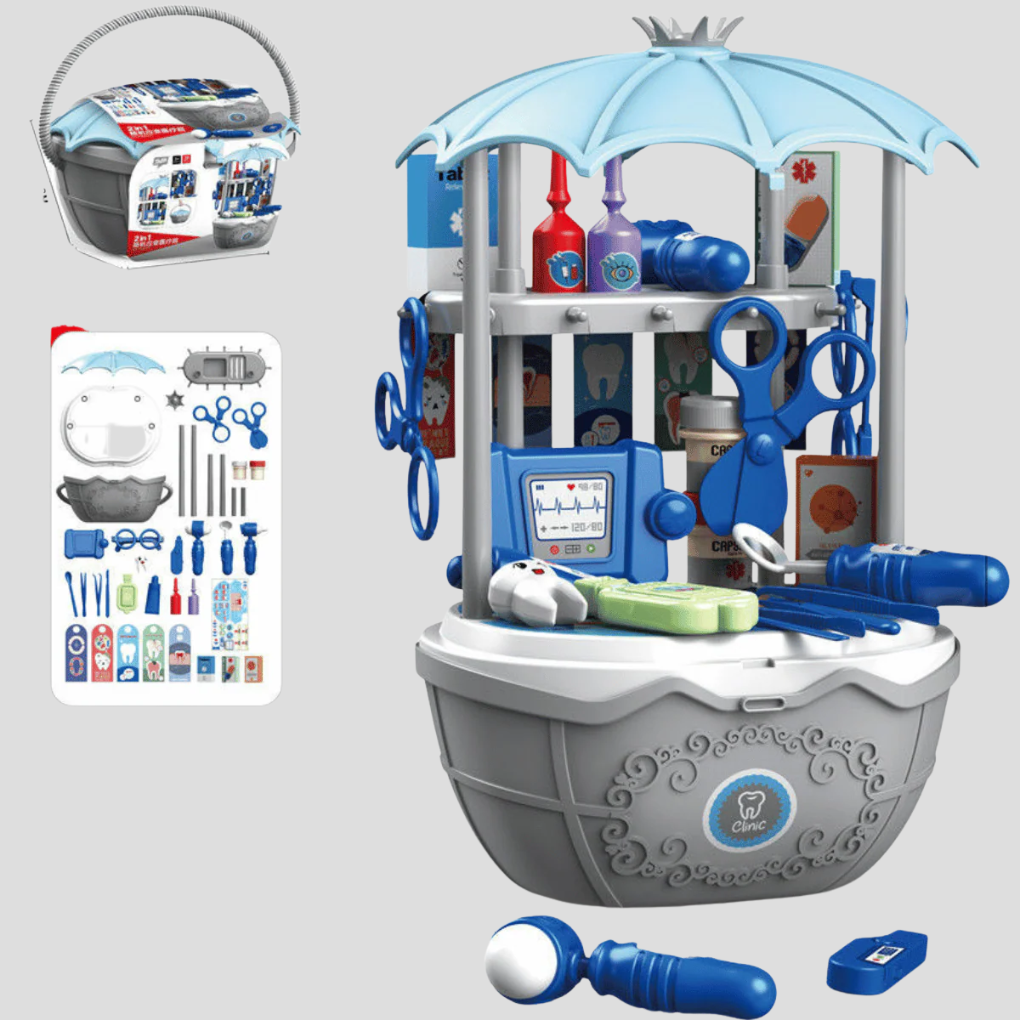 Carretto dei gelati giocattolo con accessori