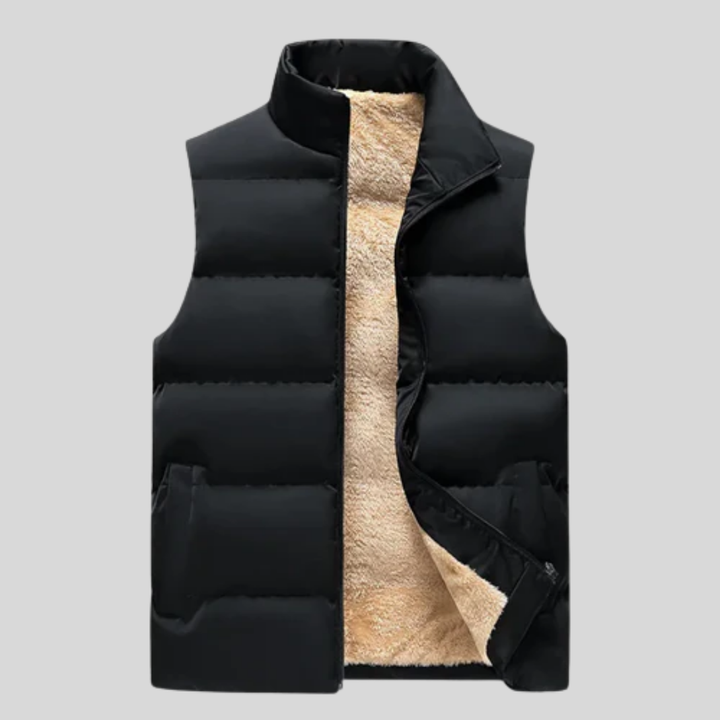 Gilet invernale da uomo in misto lana