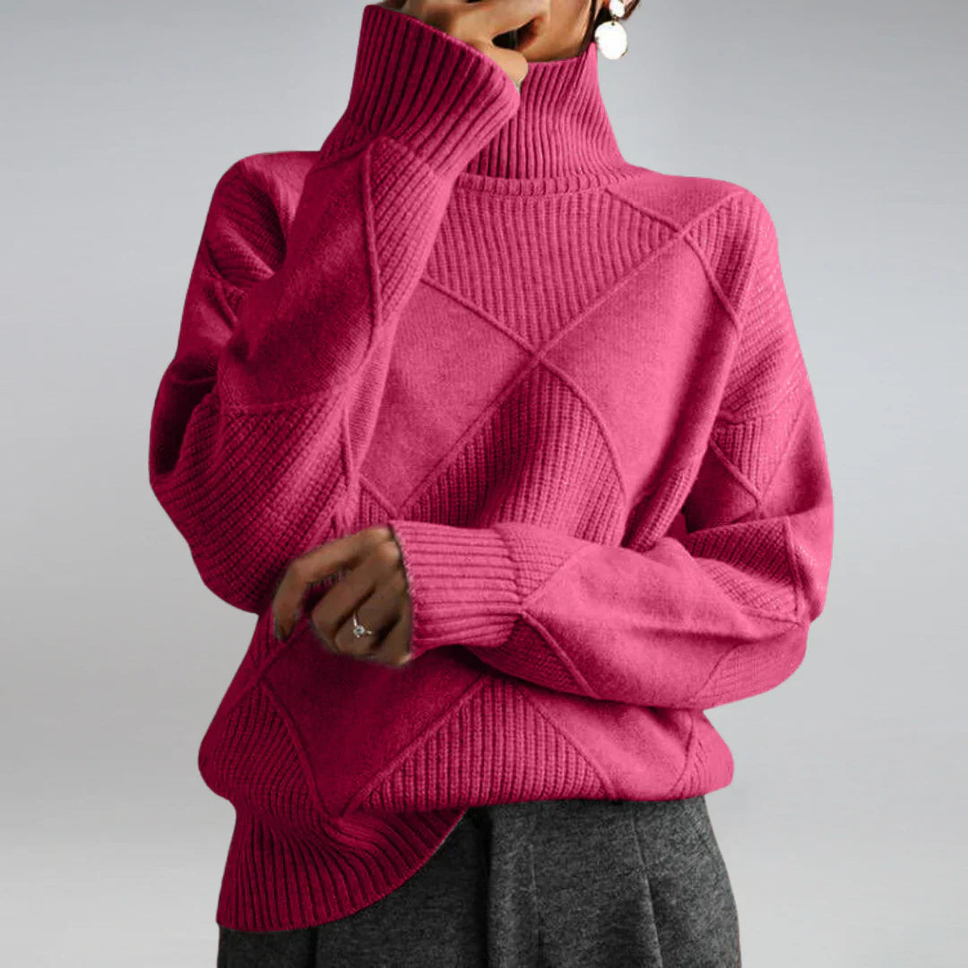 Maglione dolcevita da donna: maglia morbida al tatto con fascino classico