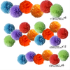 Set de guirnaldas de flores de papel y globos de 24 piezas