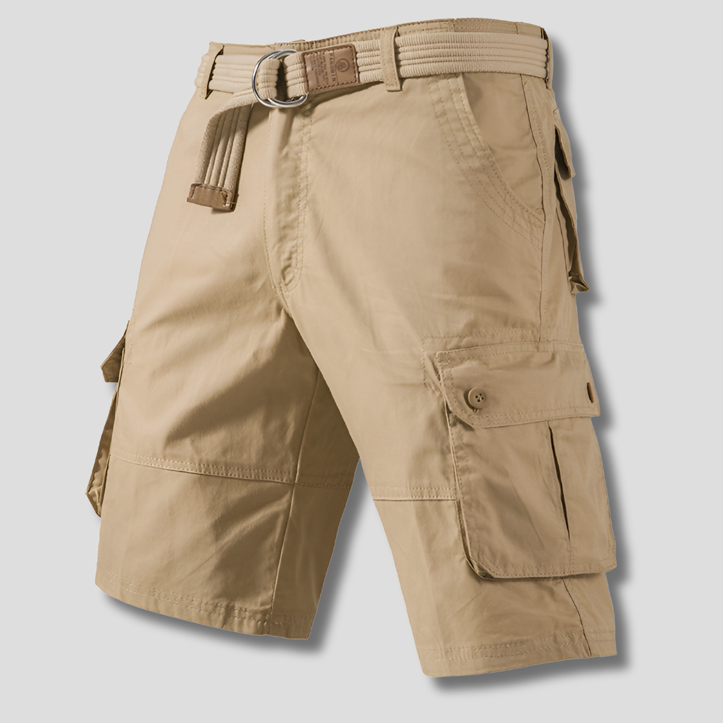 Pantaloncini cargo multitasche da uomo