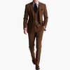 Men's formal suit set with jacket and waistcoat