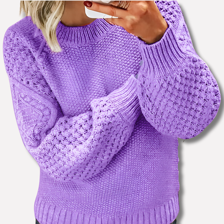 Elegante maglione caldo per donna