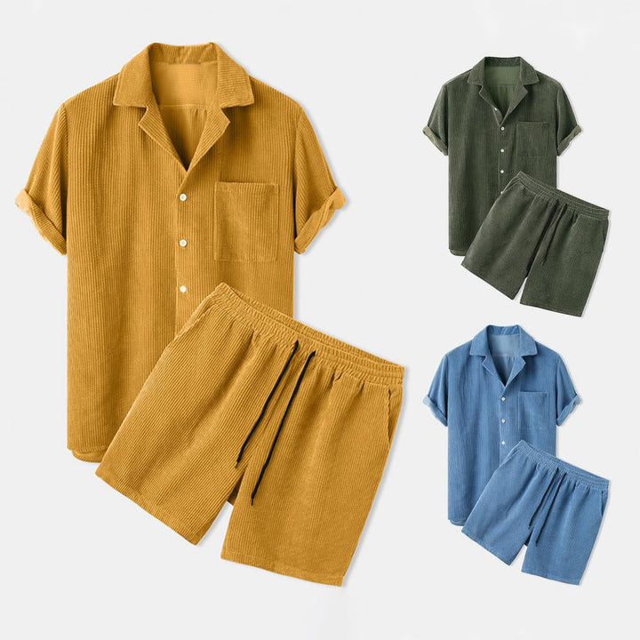 Two-Piece Summer Set for Men Casual Comfort Designed for Summer Days
