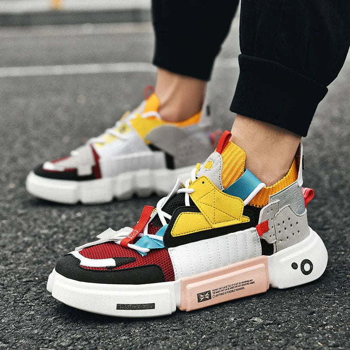 Sneakers da uomo in rete traspirante